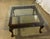 English Vintage Chippendale Style Mahogany Square Glass Top Ball and Claw Foot Coffee Table For Sale - Image 3 of 4