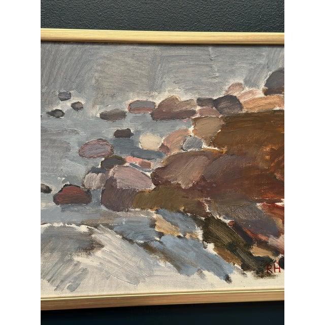 Mid-Century Modern Roger Hägnert, Öland Motif, 1989, Oil Painting on Canvas, Framed For Sale - Image 3 of 17