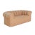 Mid 20th Century Leather Channel Back Loveseat For Sale - Image 4 of 9
