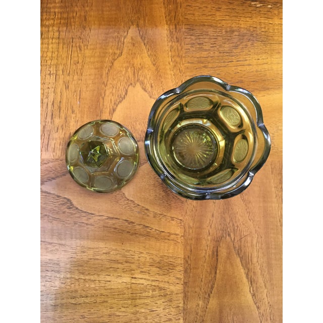 American 1950s Fostoria Coin Glass Candy Dish For Sale - Image 3 of 7