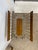 1960s Mid-Century Modern Brass Toned Wire and Wood Magazine Rack With Sculptural Handle. For Sale - Image 9 of 9