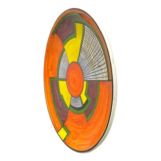 Vintage Ceramic Plate, 1980s For Sale