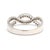 Modern 0.35ctw Infinity Band Ring, 14k White Gold, Ring Size 7.5 For Sale - Image 3 of 6