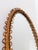 1960s Mid-Century Modern Italian Handcrafted Oval Cane and Bamboo Mirror in the style of Albini, 1960s For Sale - Image 5 of 15