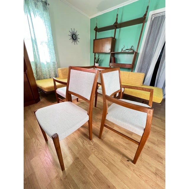 Mid-Century Modern 1960s Svegards Markaryd Set of 4 Swedish Teak Dining Chairs For Sale - Image 3 of 12