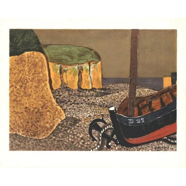 Late 20th Century Georges Braque 'La Barque D27' Lithograph For Sale