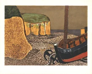 Late 20th Century Georges Braque 'La Barque D27' Lithograph