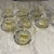 Antique Lancaster Yellow Optic Topaz Lily Set of 7 Low Champagne Coupe Glasses For Sale In San Francisco - Image 6 of 7