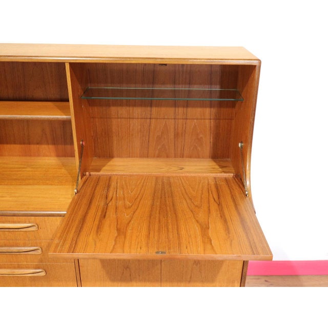 Mid Century Modern Vintage Teak Credenza Hutch Buffet by G Plan Danish Style For Sale - Image 10 of 15