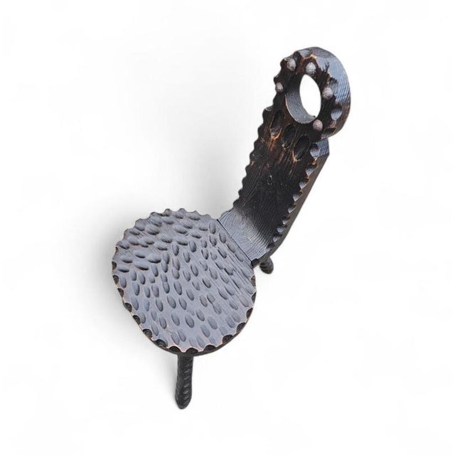 Brutalist Chairs and Side Table, Spain, 1970s, Set of 3 For Sale - Image 14 of 18