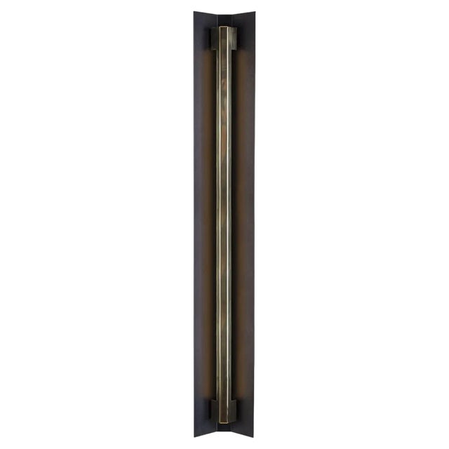 Small Misalliance Ex Jet Black Wall Light by Lexavala For Sale