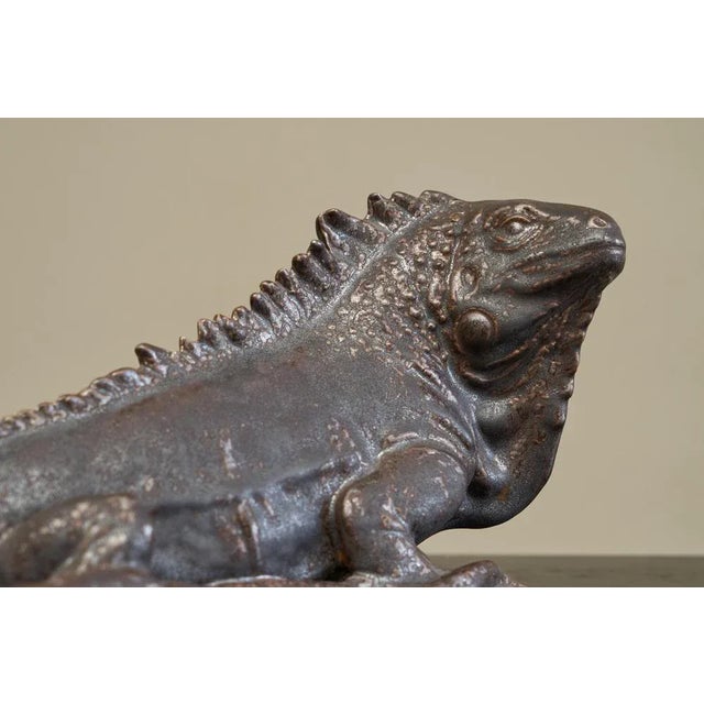 Vintage Glazed Studio Pottery Iguana, 1950s For Sale - Image 3 of 14