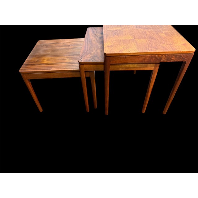 Drexel Declaration Drexel Nesting Tables Declaration 1960 Kipp Stewart Set of 3 For Sale - Image 4 of 10
