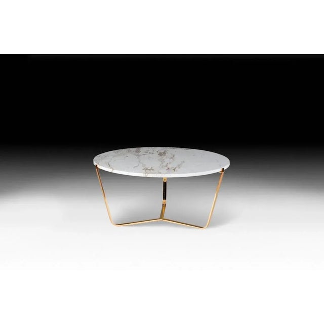 Contemporary Italian Black Marble Marquinia Dolomiti Circular 41 Table from VGnewtrend For Sale - Image 3 of 6