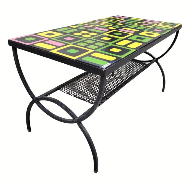 Coffee Table, Vallauris Ceramic, signed Roger Capron, 1960s – France Designer: Roger Capron Materials: Metal and Vallauris...