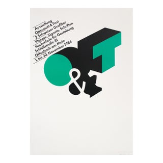 1994 Original German Poster, O&t Exhibition (The 100 Best Posters Collection) For Sale