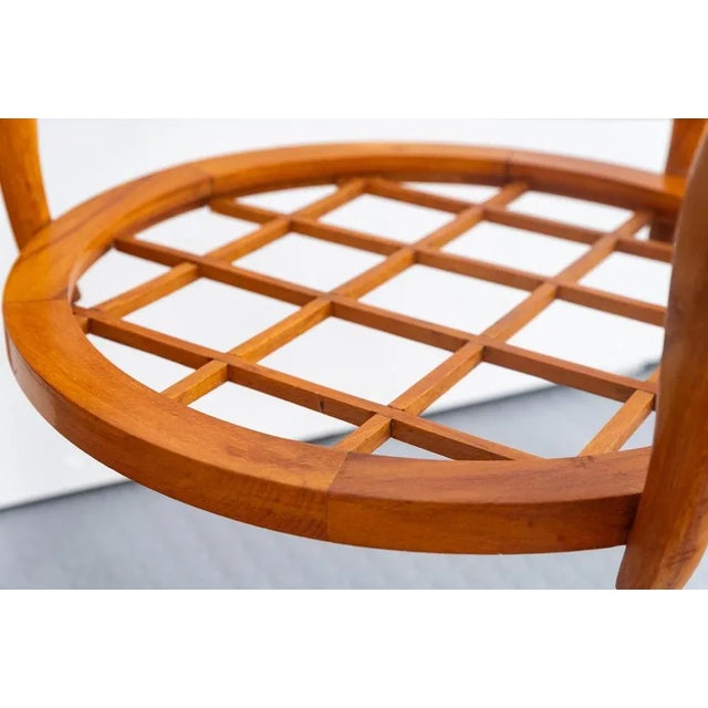 Tan Round Table in the style of Gio Ponti, 1940s For Sale - Image 8 of 9