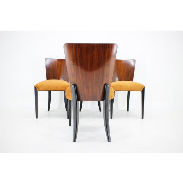 Vintage H-214 Dining Chairs by Jindrich Halabala for Up Závody, 1950s, Set of 4 For Sale - Image 9 of 18