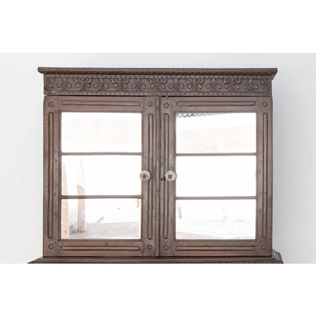 Traditional 19th Century Indo-Portuguese Teak Tall Cabinet For Sale - Image 3 of 12