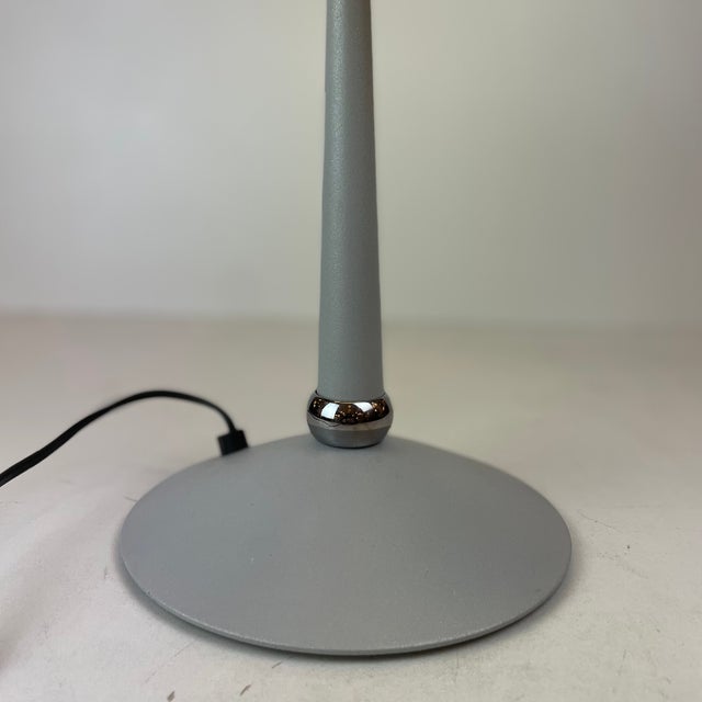 Gray Italian Opaline Table Lamp, 1990s For Sale - Image 8 of 18