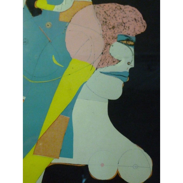 Illustration “Room for Rent” Signed Mixed Media Collage on Paper by Richard Lindner For Sale - Image 3 of 7