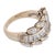 Vintage Baguette Marquise Cut Diamond 14k White Gold Band Ring, Size 6 For Sale - Image 4 of 6