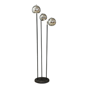 1960s Robert Sonneman Style Chrome Floor Lamp