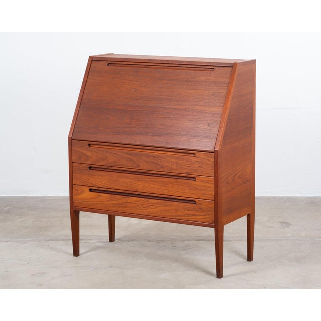 Vintage Teak Secretaire by Nils Jonsson, 1960s For Sale - Image 3 of 12