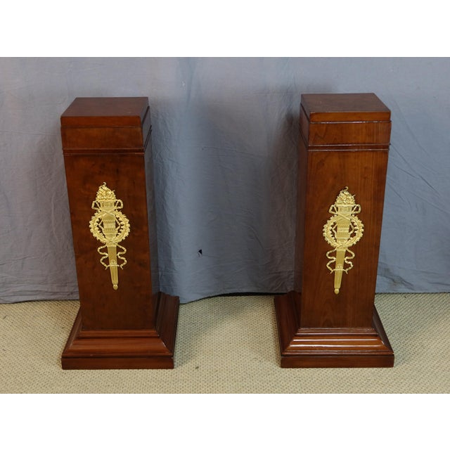 Empire Pedestals, Early 19th Century, Set of 2 For Sale - Image 6 of 13