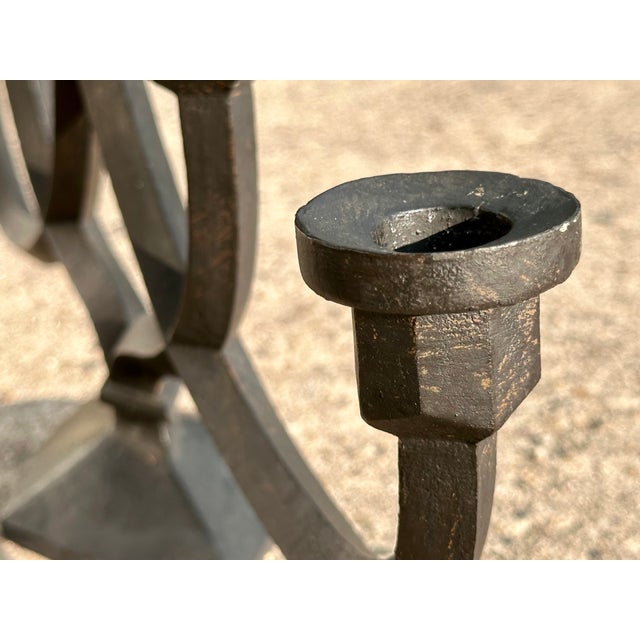 Charcoal Five-Flame Cast Iron Candle Holder from the Foundry Institute of Th Aachen, Germany, 1967 For Sale - Image 8 of 13