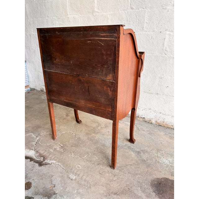 Antique Tiger Oak Slant Front Secretary Desk For Sale In New York - Image 6 of 15