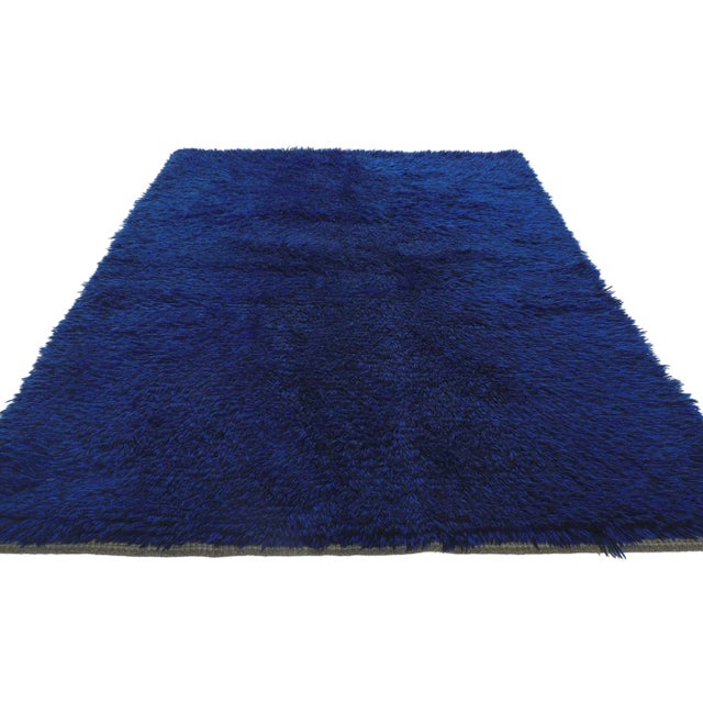Mid-Century Modern Vintage Swedish Rya Rug - 03'09 X 05'07 For Sale - Image 3 of 9