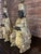 These are striking Mid-Century Modern Chinoiserie chalkware lamps depicting an Emperor and Empress, dating from the late...