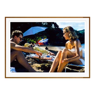 Toni Frissell 'Montego Bay Chess' Archival Pigment Print Framed in Brown For Sale