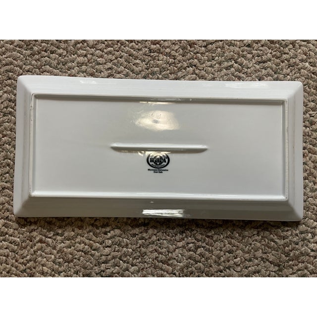 Mid-Century Modern 1990s Mid-Century Modern Style White Cordon Bleu Platters- Set of 5 For Sale - Image 3 of 4