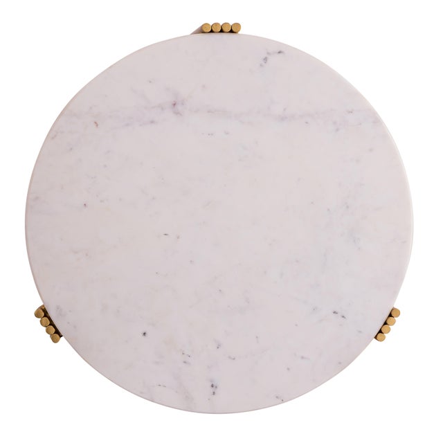 Aya Marble Side Table For Sale - Image 4 of 8