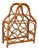 Boho Chic Bamboo and Rattan Nine Bottle Wine Rack, Wine Storage, Wine Basket For Sale