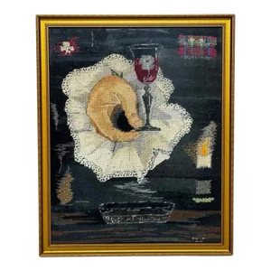 Scottish Historic Tapestry Jacobites Treason Hand Toasting James III King Over the Water