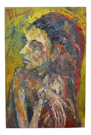 David Padworny Expressionist Oil on Canvas - Signed and Dated