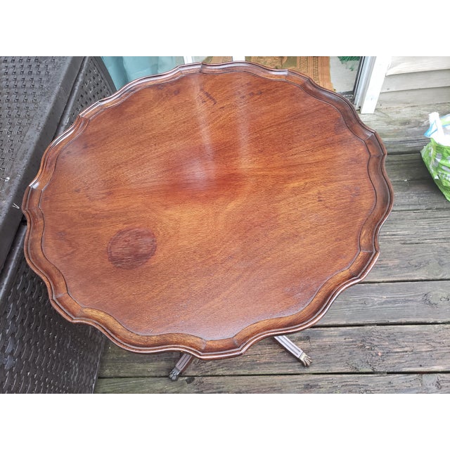 Vintage Brandt Genuine Mahogany Pie Crust Table Chairish
