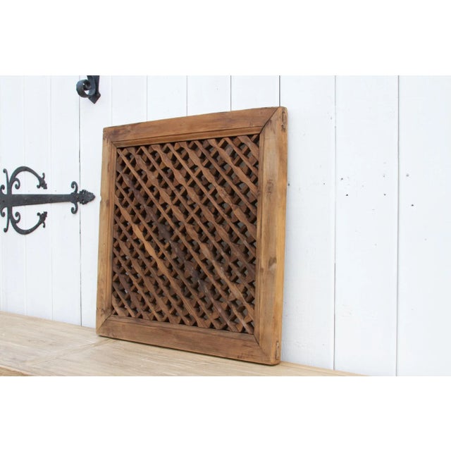 19th Century Antique Cedar Wood See-Through Wall Art For Sale - Image 5 of 9