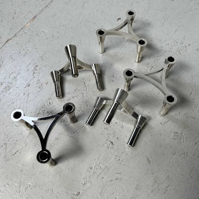 Modular Candleholders, 1960s, Set of 5 For Sale - Image 10 of 12