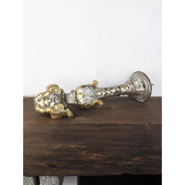 Antique Architecture Wood Altar Fragment For Sale - Image 4 of 14