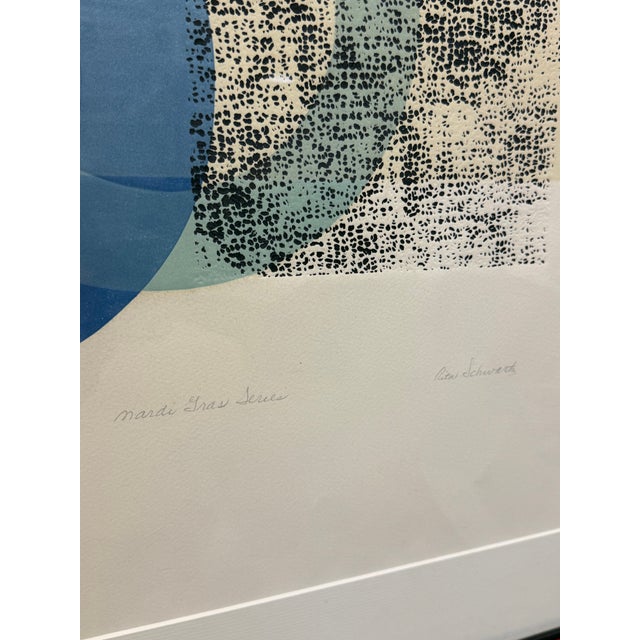 Rita Schwartz Mardi Gras Series Lithograph on Paper - 1 of 2 Available For Sale - Image 13 of 13