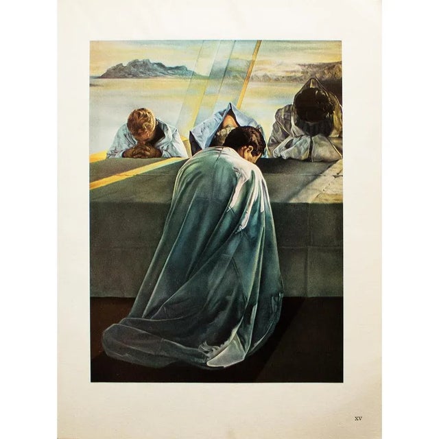 1957 After Salvador Dalí, Original "The Last Supper. Detail" First Edition Period Photogravure For Sale In Dallas - Image 6 of 8