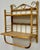 Boho Chic Vintage Bamboo and Wicker Wall Shelf With Towel Rack For Sale - Image 3 of 9