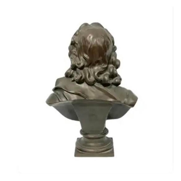 F. Barbedienne Bronze Bust of Friedrich Schiller For Sale In Tampa - Image 6 of 10