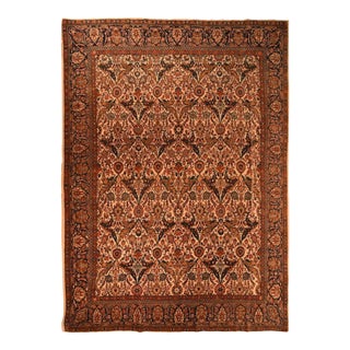 Antique Kashan Rug 7'6'' x 10'2'' For Sale