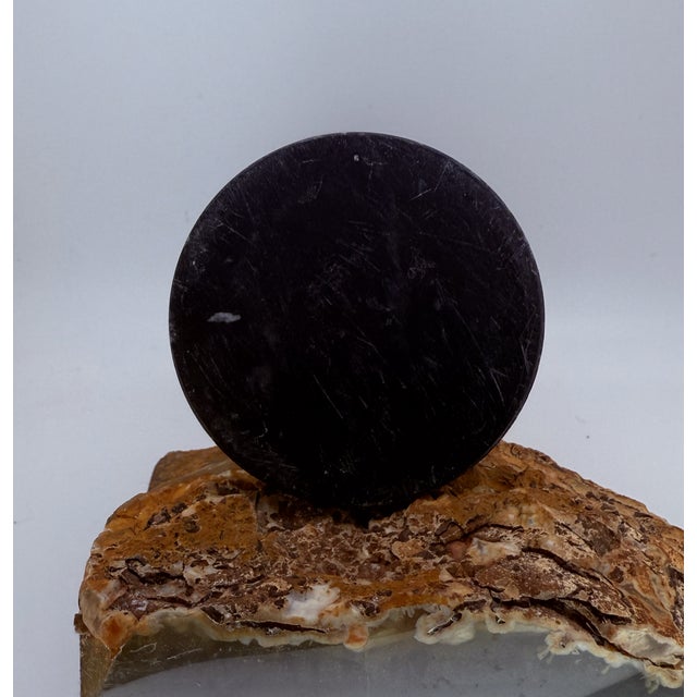 Early 20th Century Black Etched Marble Vase For Sale - Image 4 of 6