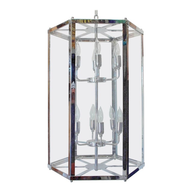 Italian Modern Hexagonal Shaped Lantern, 1990's For Sale